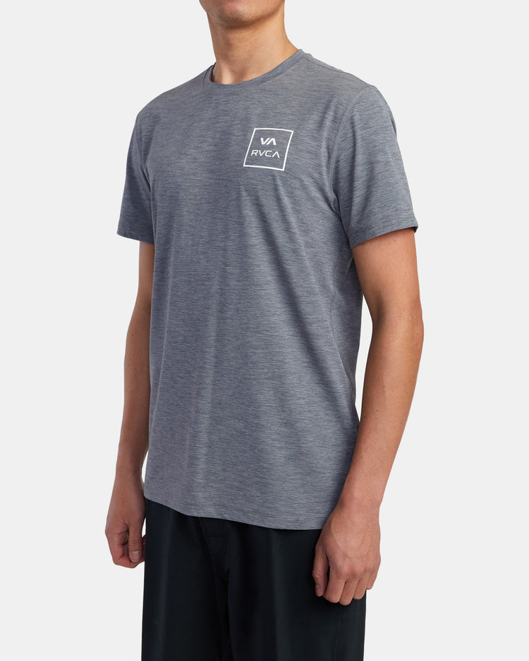 RVCA Short Sleeve Rashguard - Athletic Heather