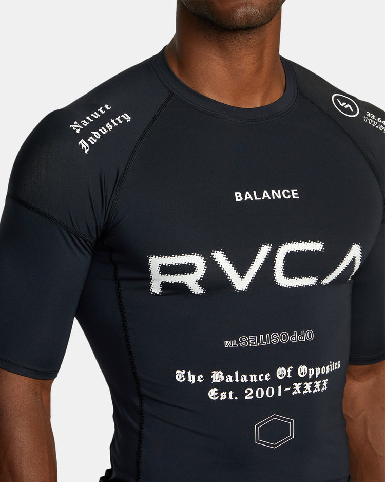 VA Sport Short Sleeve Rashguard - Black All Brand 2