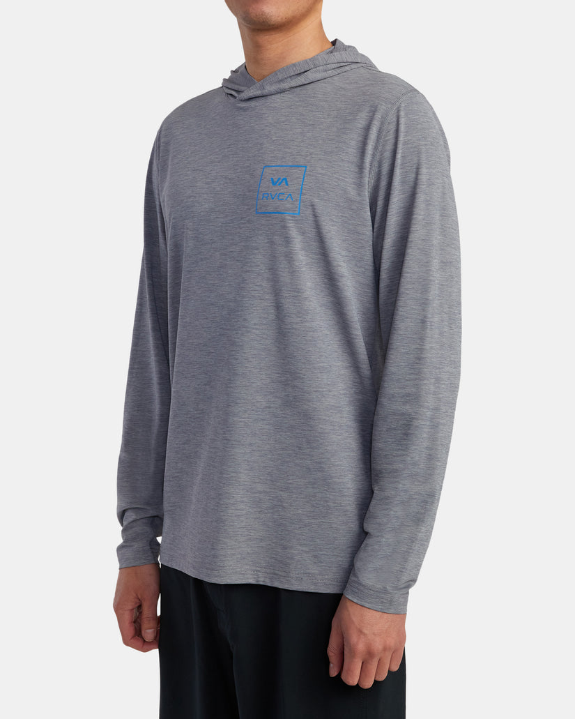 Surf Shirt Hoodie Hooded Surf Tee - Heather Grey