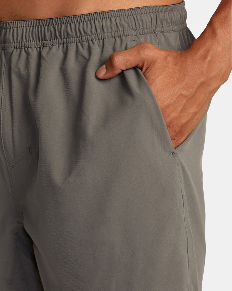 Yogger Train 2-In-1 17" Workout Shorts - Graphite