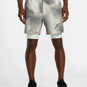 Yogger Train 2-In-1 17" Workout Shorts - Chalk Wash