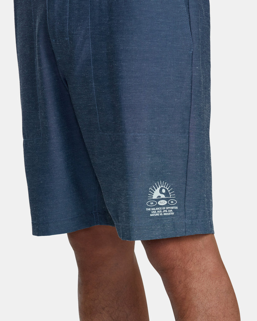 All Time Hemp Hybrid 19" Shorts - Petrol Blue