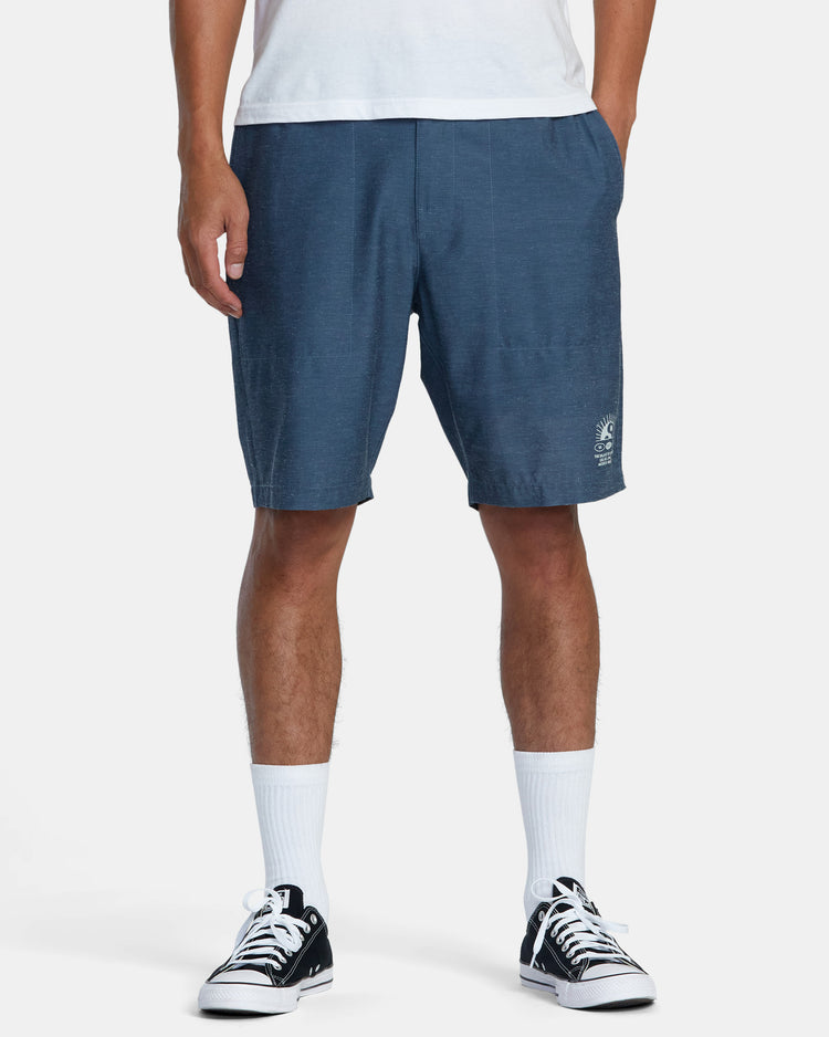 All Time Hemp Hybrid 19" Shorts - Petrol Blue