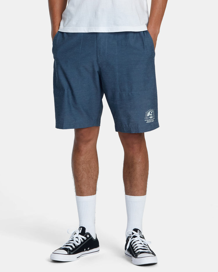 All Time Hemp Hybrid 19" Shorts - Petrol Blue