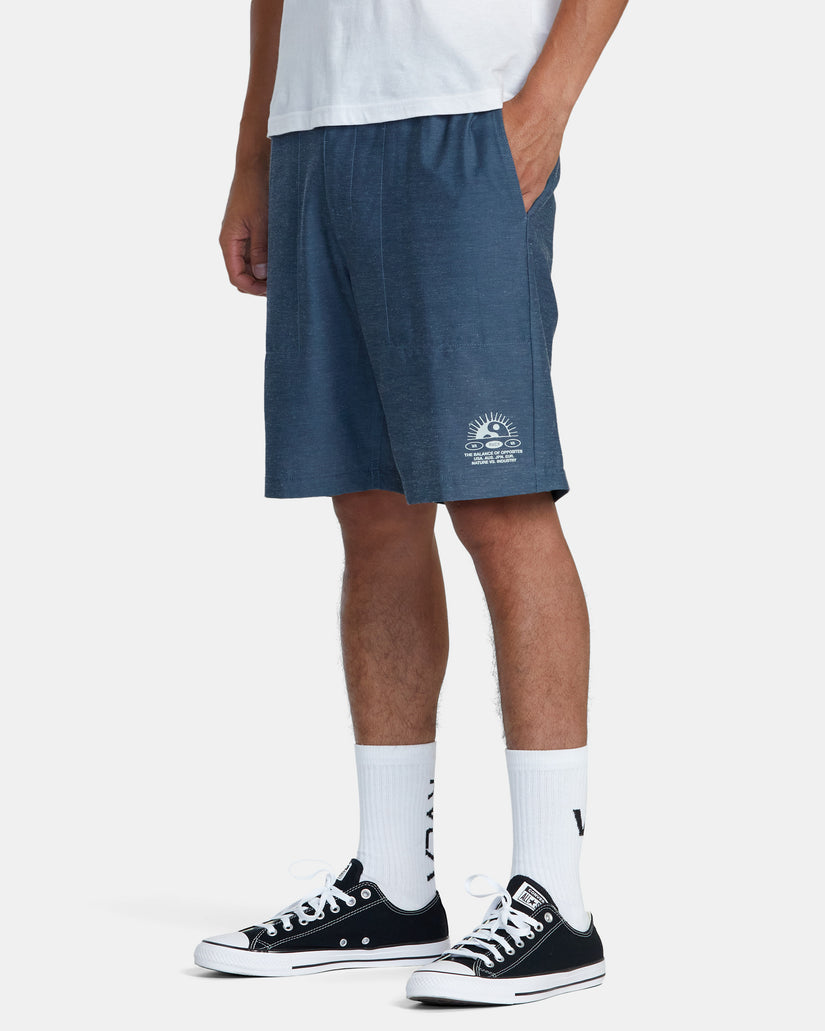 All Time Hemp Hybrid 19" Shorts - Petrol Blue