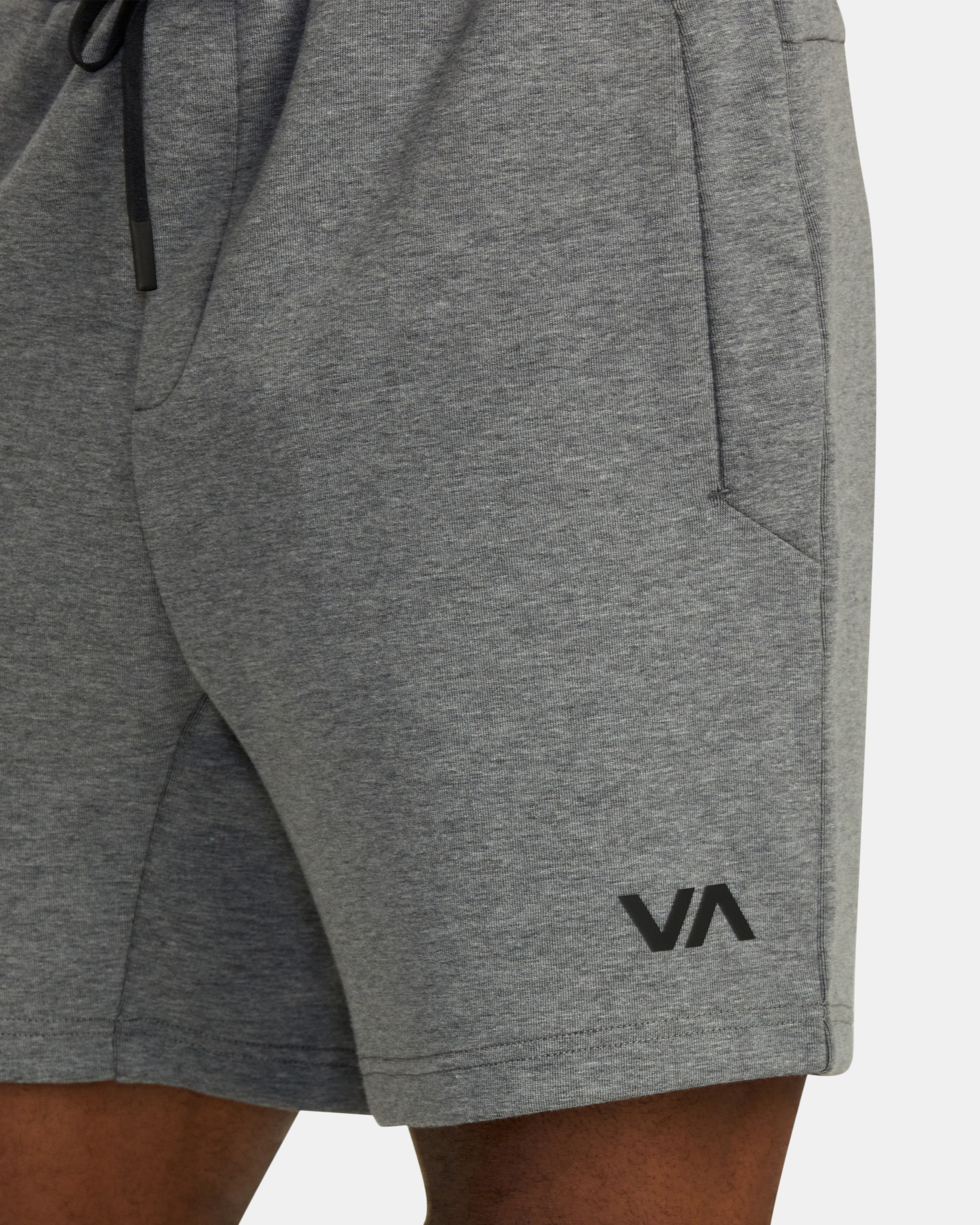 Tech Fleece Elastic Waist Shorts Heather Grey RVCA