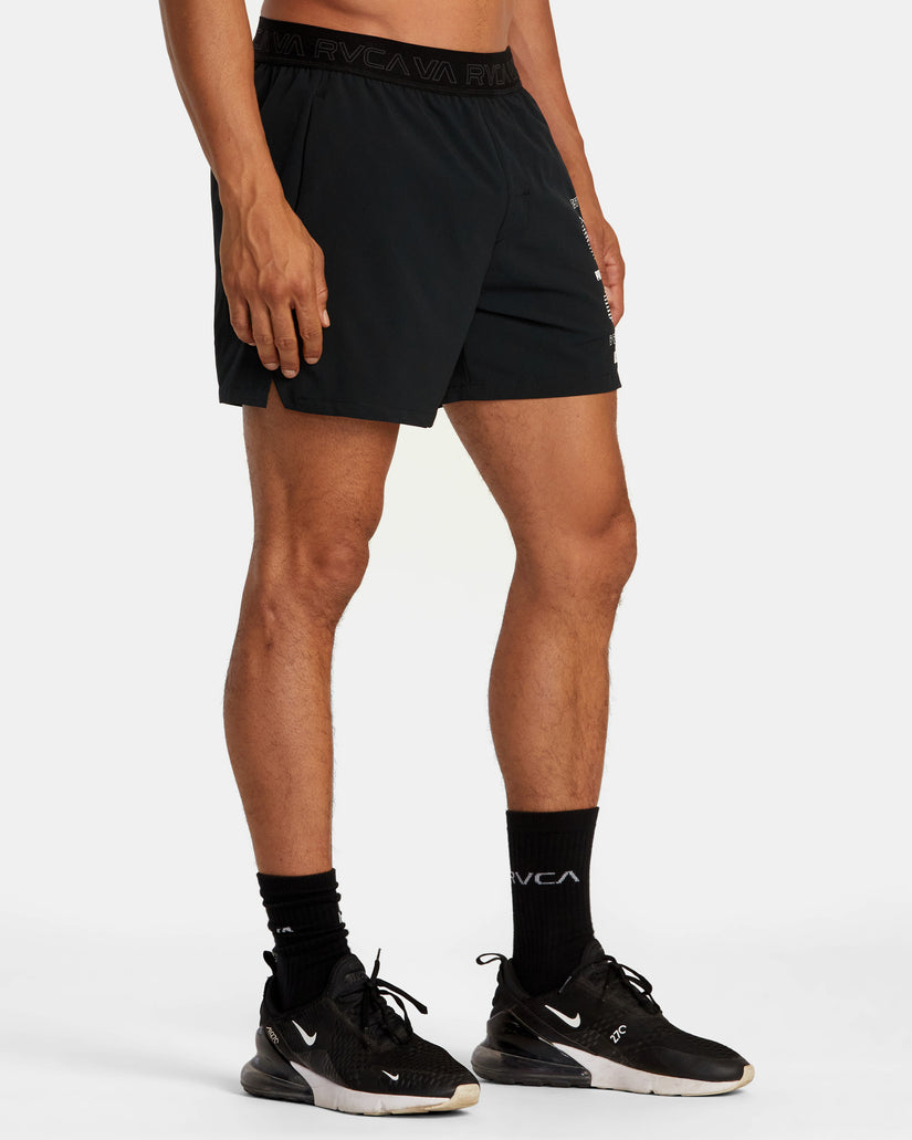 Yogger 15" Elastic Waist Shorts - Black