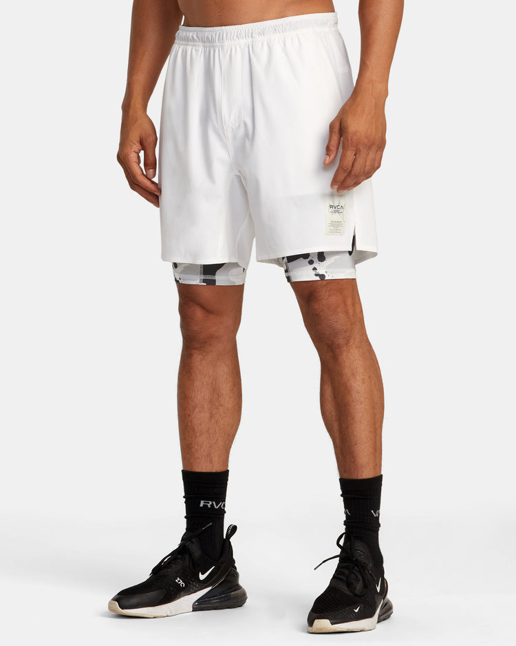 Bedwin x Stash Train 2-in-1 Shorts - Off White