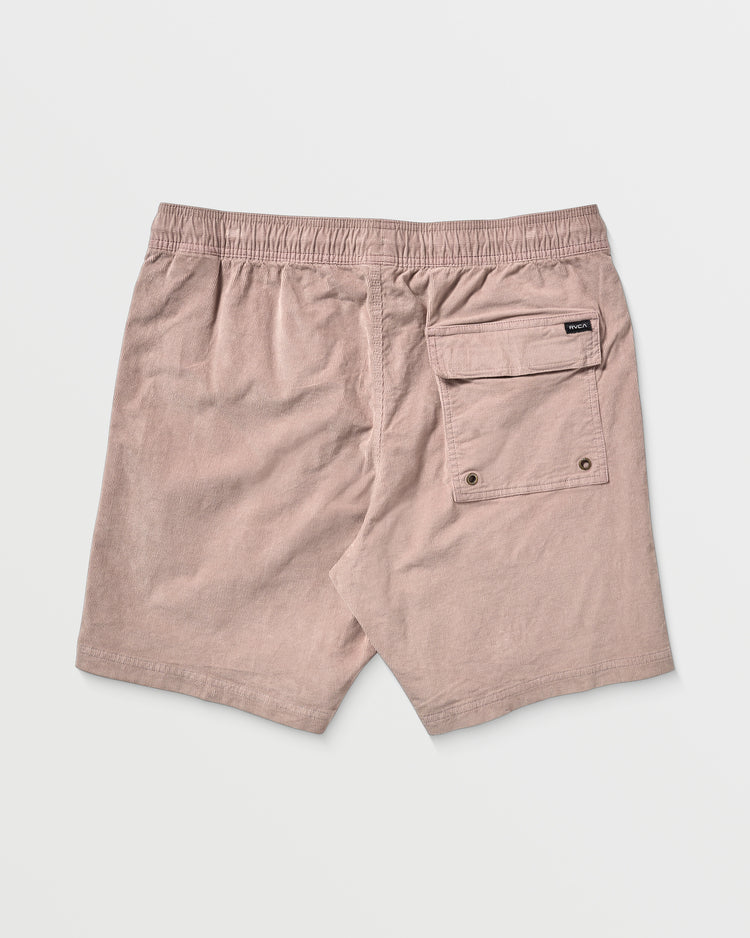 Escape 17" Elastic Waist Shorts - Pale Mauve