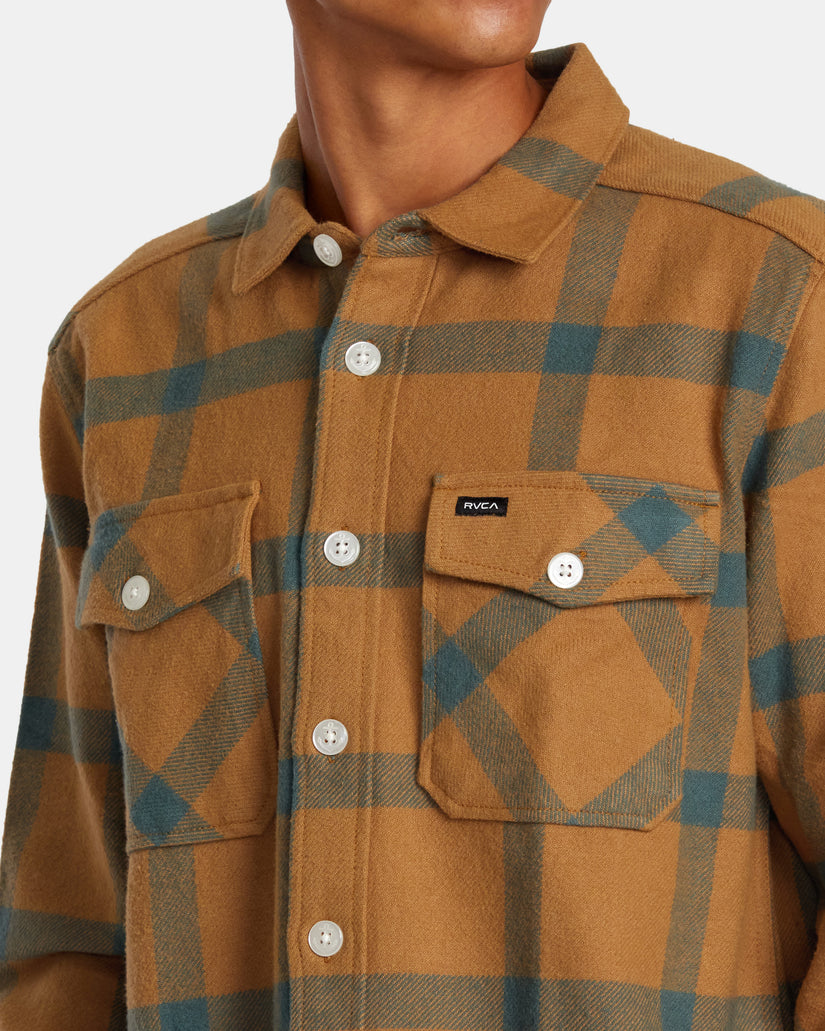 VA Cpo Long Sleeve Flannel Shirt - Camel