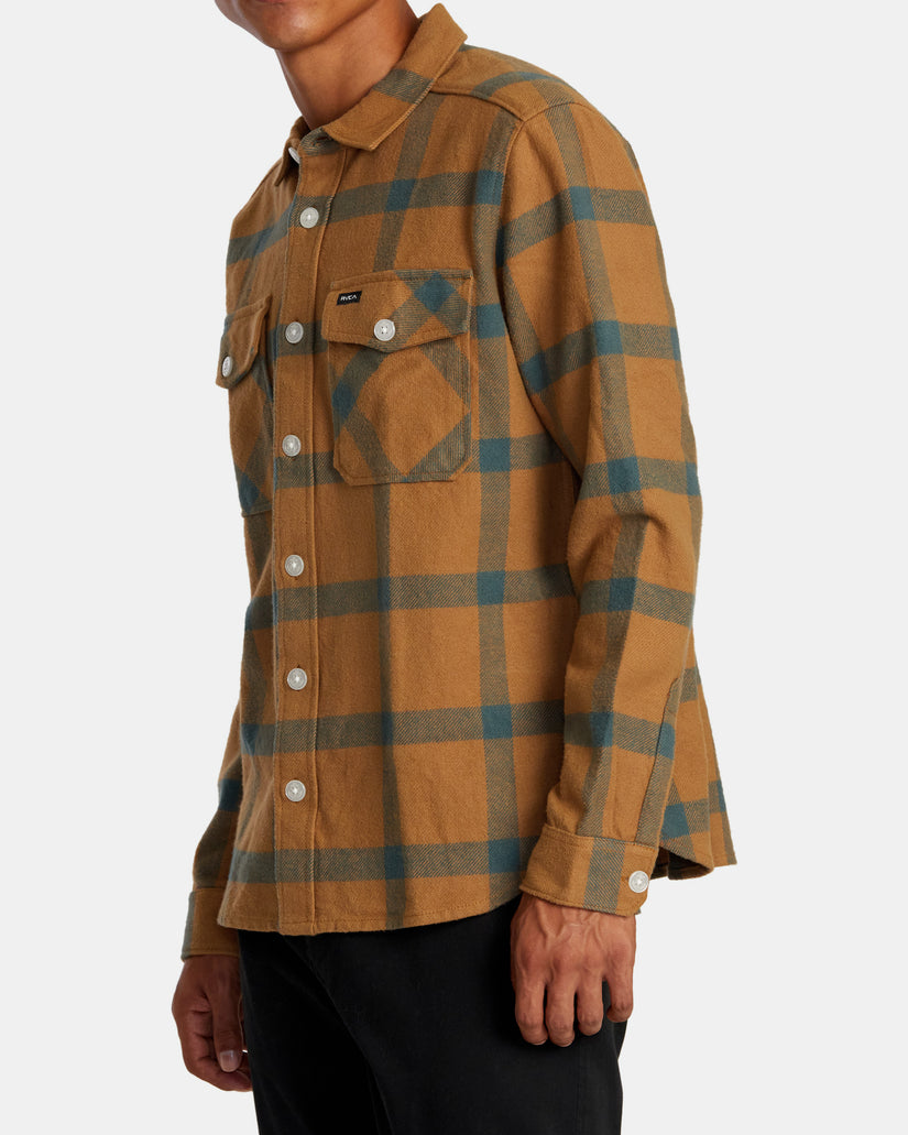 VA Cpo Long Sleeve Flannel Shirt - Camel