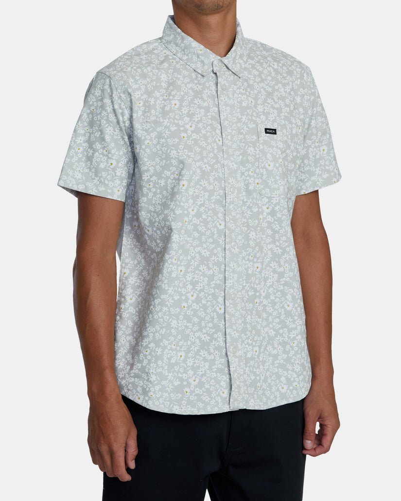 That'll Do Print Short Sleeve Shirt - Metal