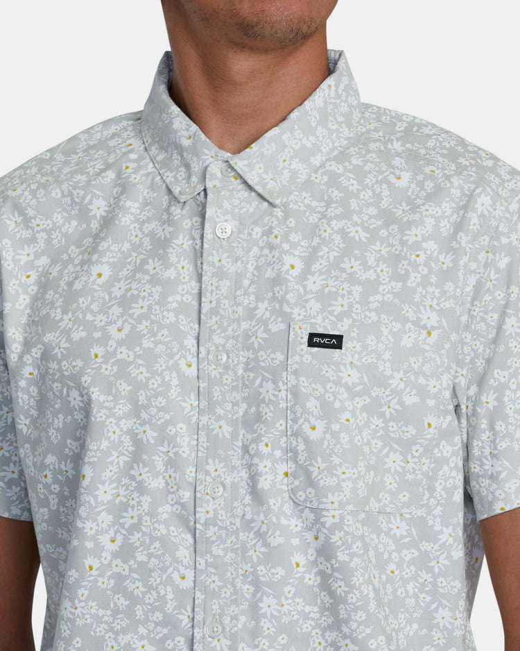 That'll Do Print Short Sleeve Shirt - Metal