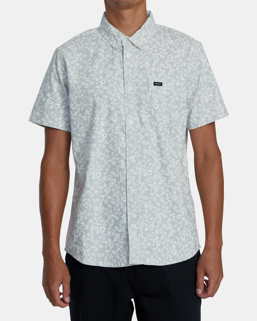 That'll Do Print Short Sleeve Shirt - Metal