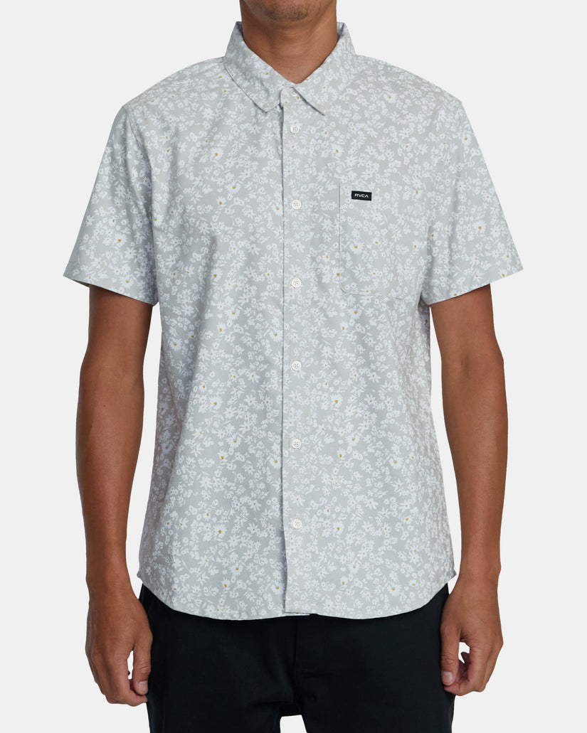 That'll Do Print Short Sleeve Shirt - Metal