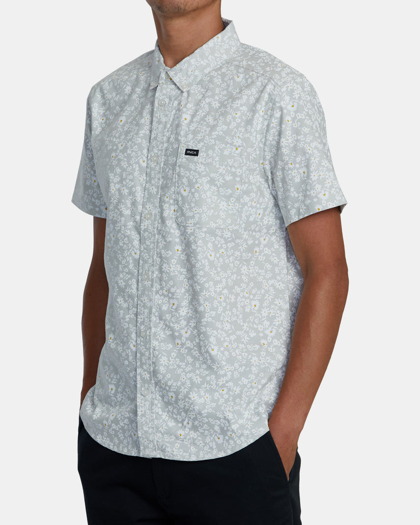 That'll Do Print Short Sleeve Shirt - Metal