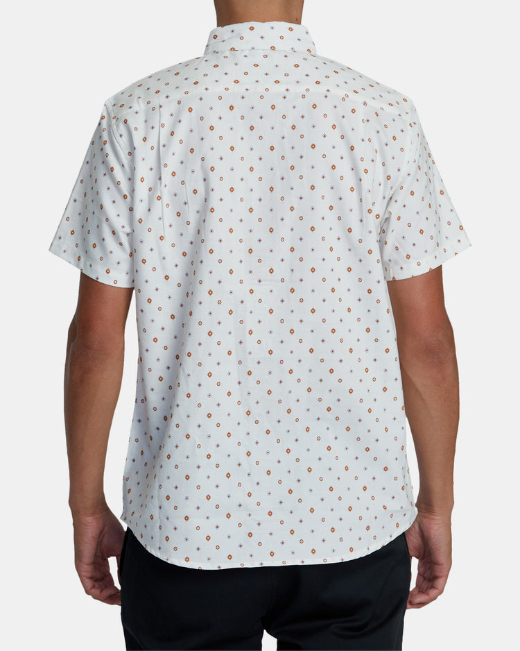 That'll Do Print Short Sleeve Shirt - Vintage White