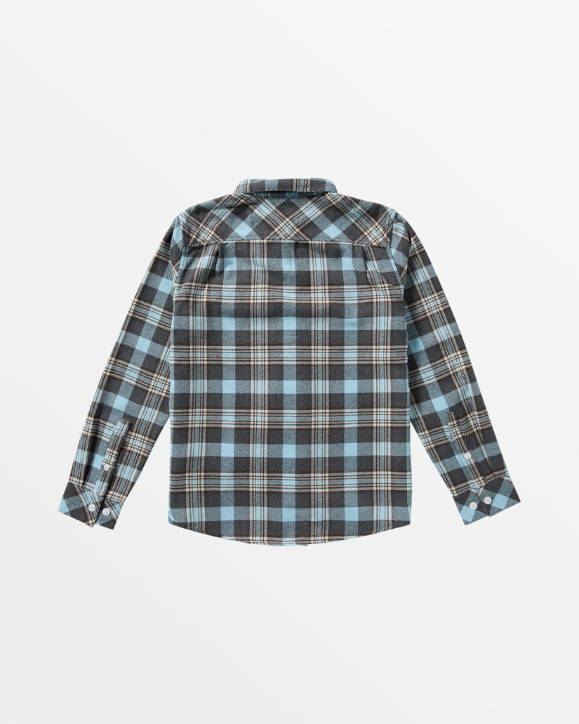 That'll Work Flannel Long Sleeve Shirt - Charcoal