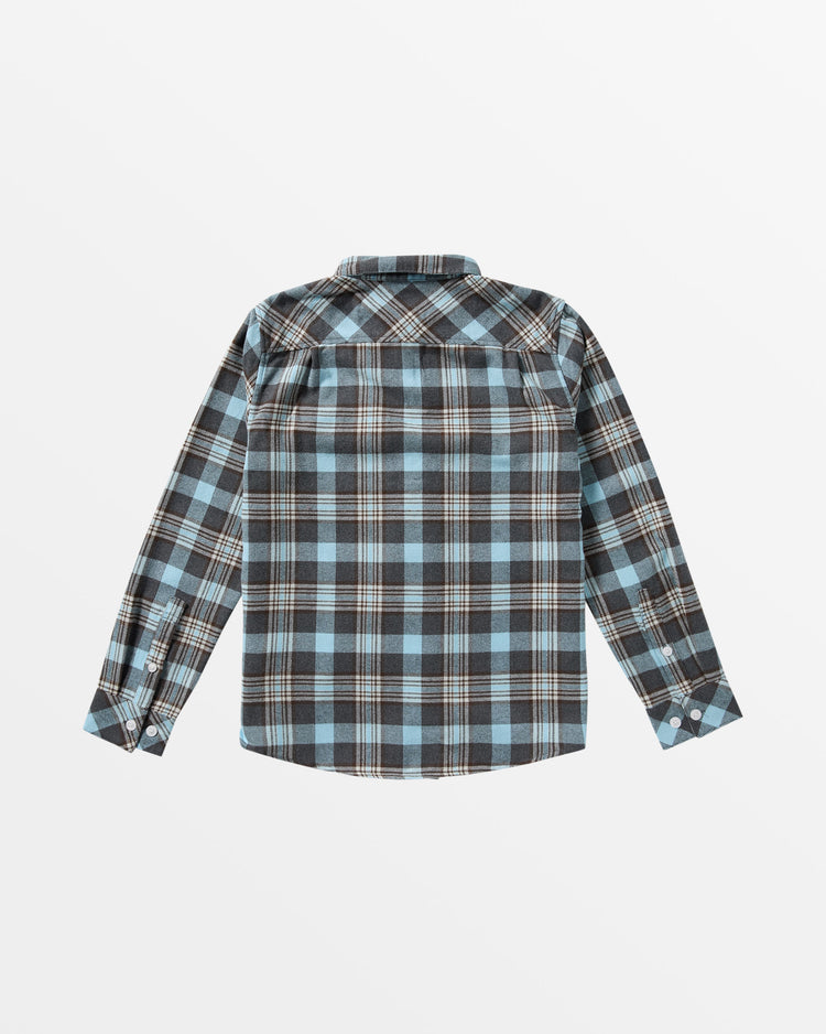 That'll Work Flannel Long Sleeve Shirt - Charcoal