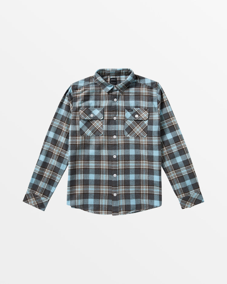 That'll Work Flannel Long Sleeve Shirt - Charcoal