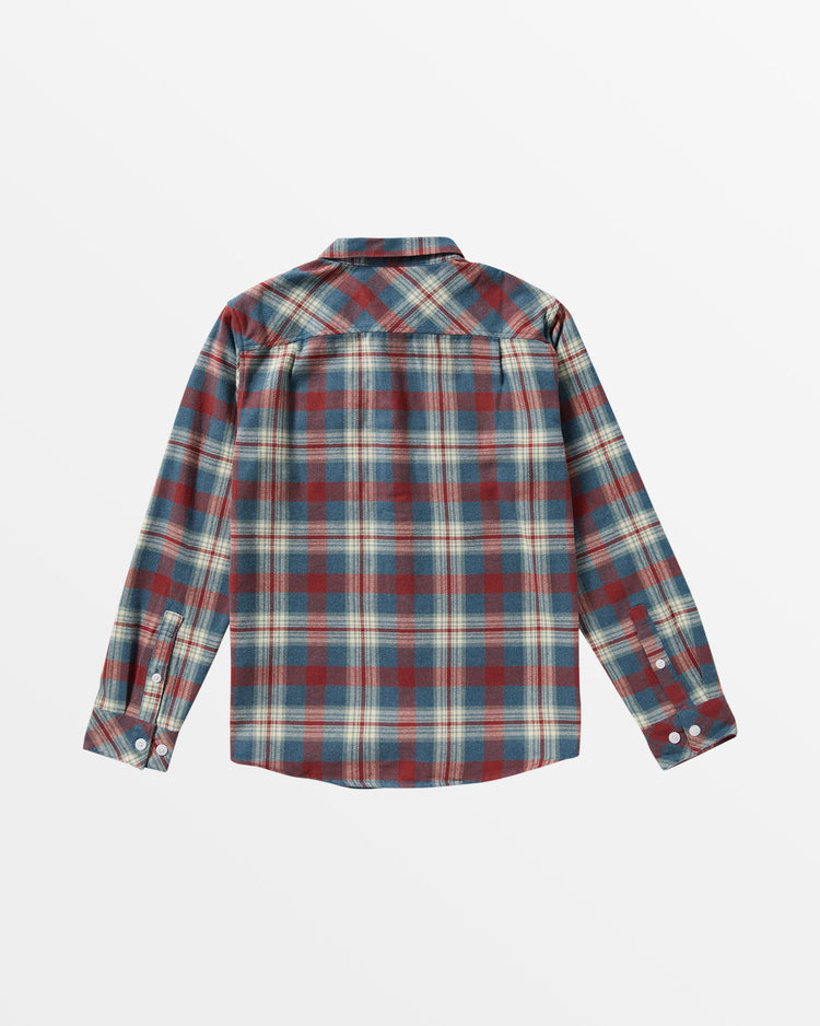 That'll Work Flannel Long Sleeve Shirt - Indigo