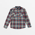 That'll Work Flannel Long Sleeve Shirt - Indigo