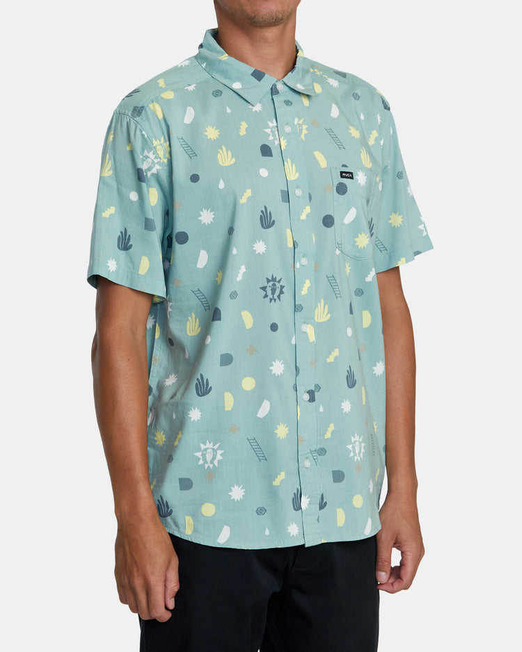 Morning Glory Short Sleeve Shirt - Granite Green