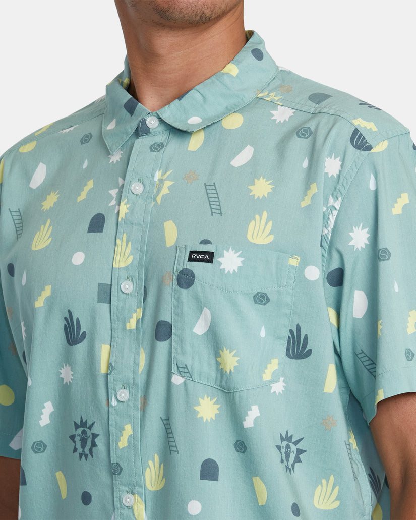 Morning Glory Short Sleeve Shirt - Granite Green