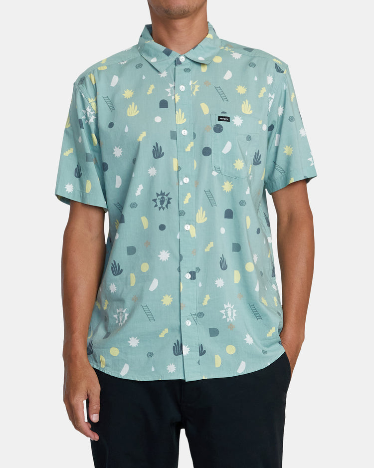 Morning Glory Short Sleeve Shirt - Granite Green