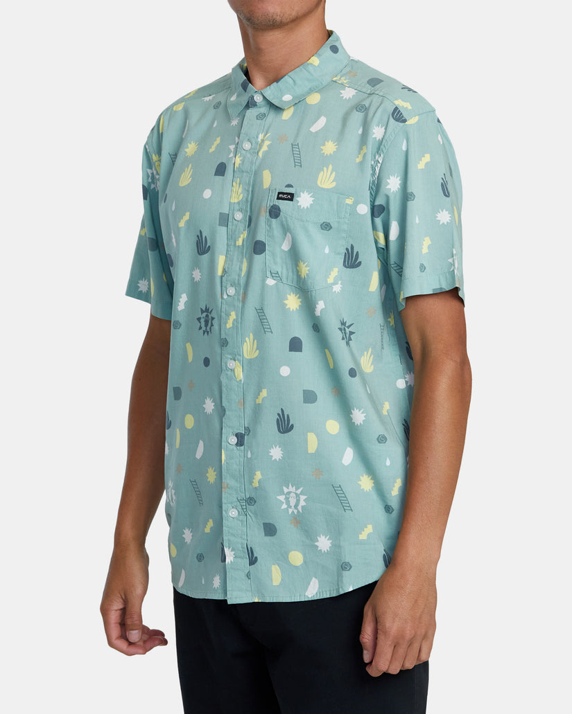 Morning Glory Short Sleeve Shirt - Granite Green