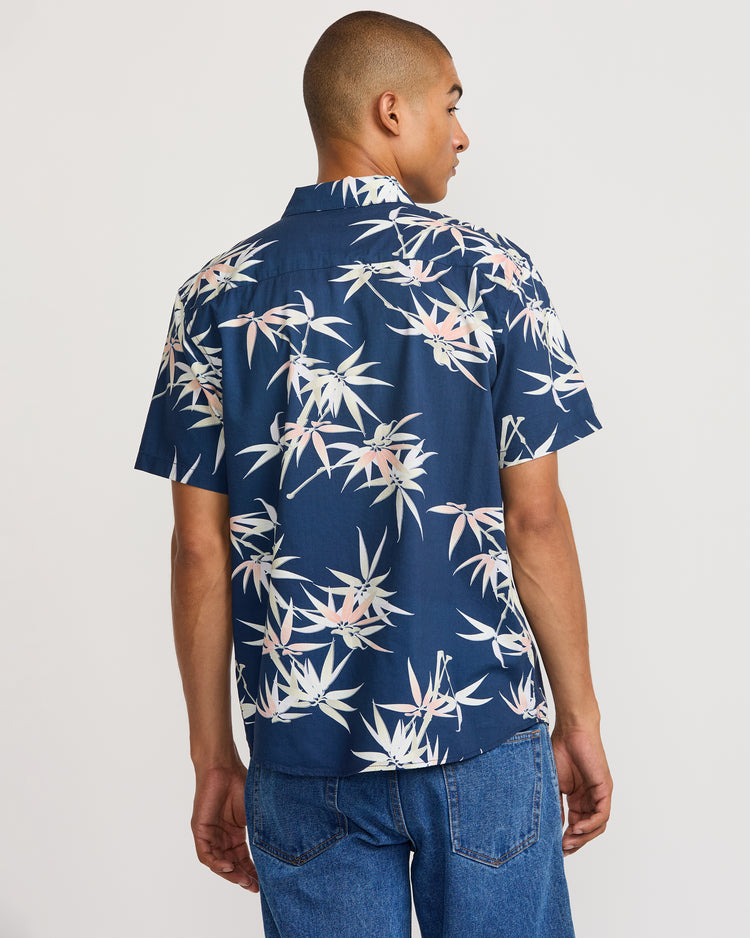 Morning Glory Short Sleeve Shirt - Moody Blue