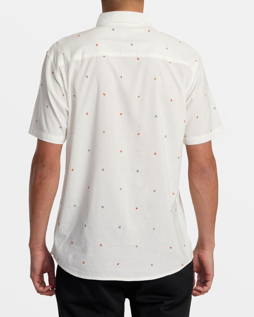 Morning Glory Short Sleeve Shirt - White