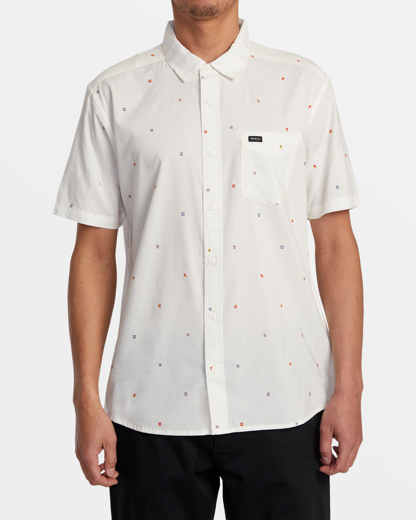 Morning Glory Short Sleeve Shirt - White