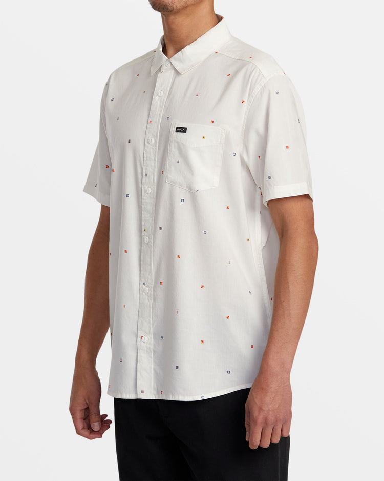 Morning Glory Short Sleeve Shirt - White