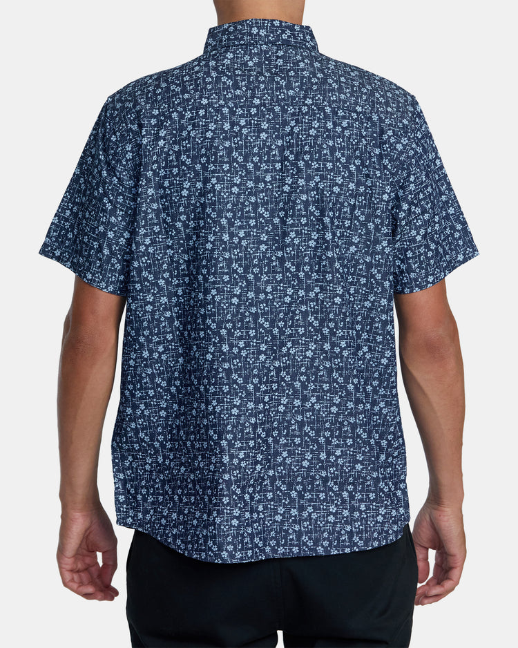 Frame Chambray Short Sleeve Shirt - Indigo