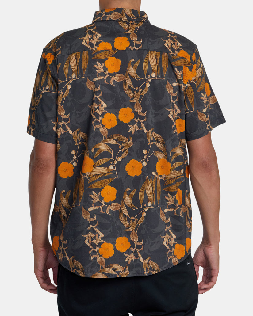 Botanical Short Sleeve Shirt - Black