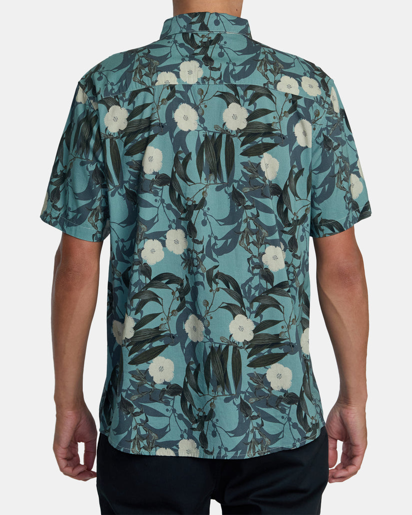 Botanical Short Sleeve Shirt - Green Tea