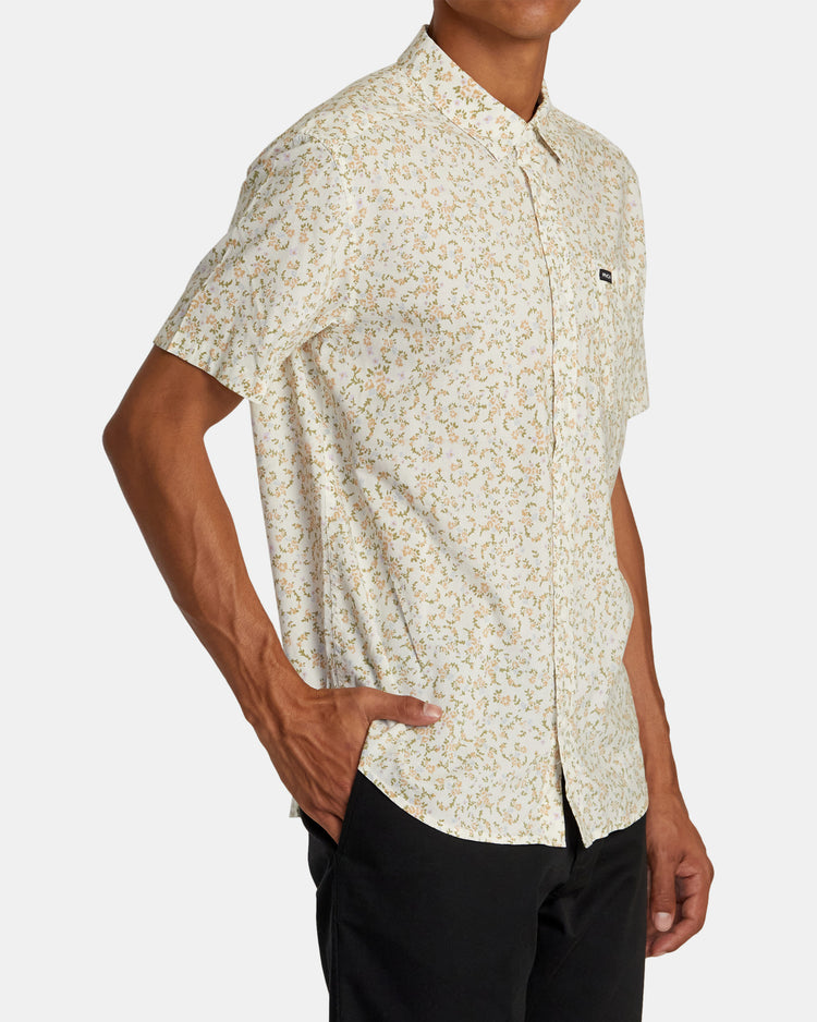 Botanical Short Sleeve Shirt - Natural