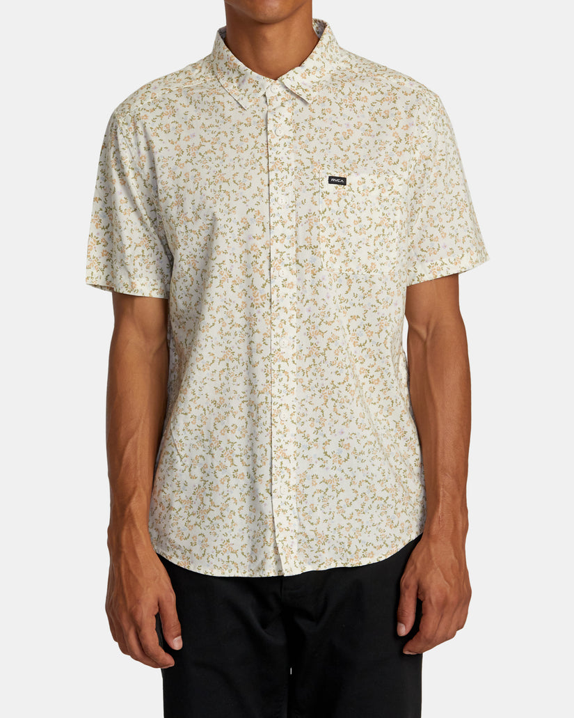 Botanical Short Sleeve Shirt - Natural