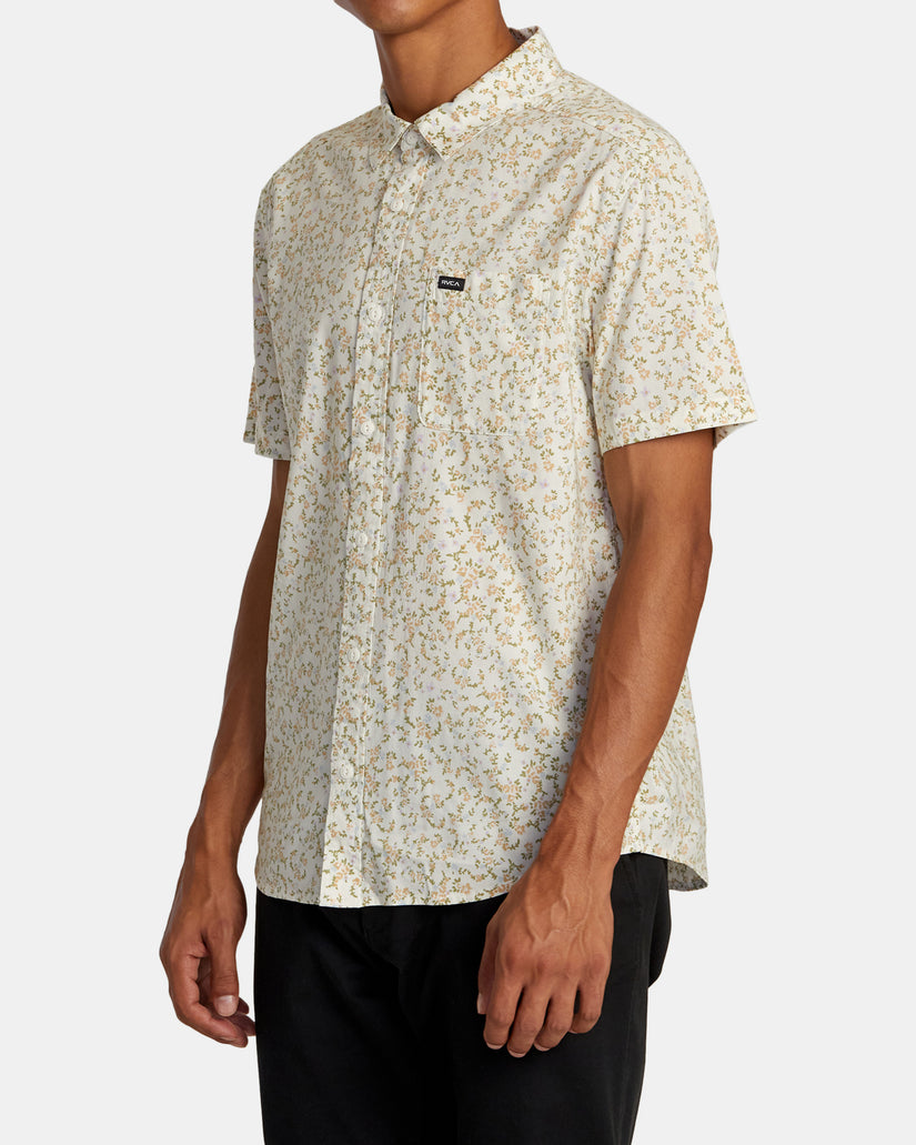 Botanical Short Sleeve Shirt - Natural