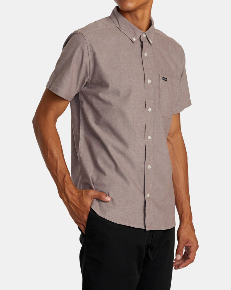 That'll Do Short Sleeve Shirt - Plum Ash