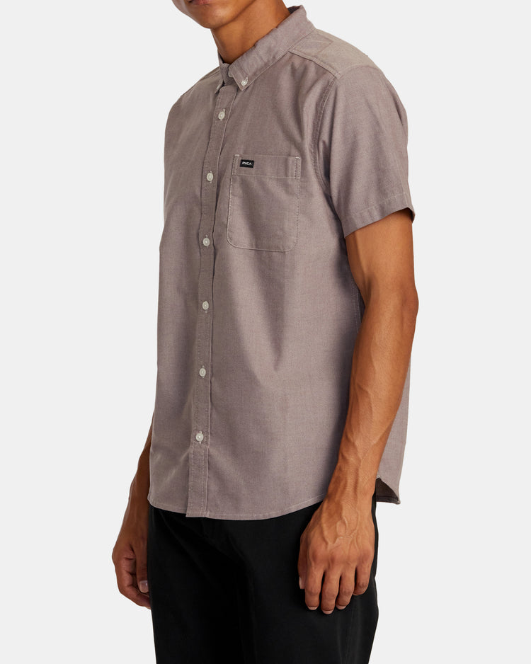 That'll Do Short Sleeve Shirt - Plum Ash