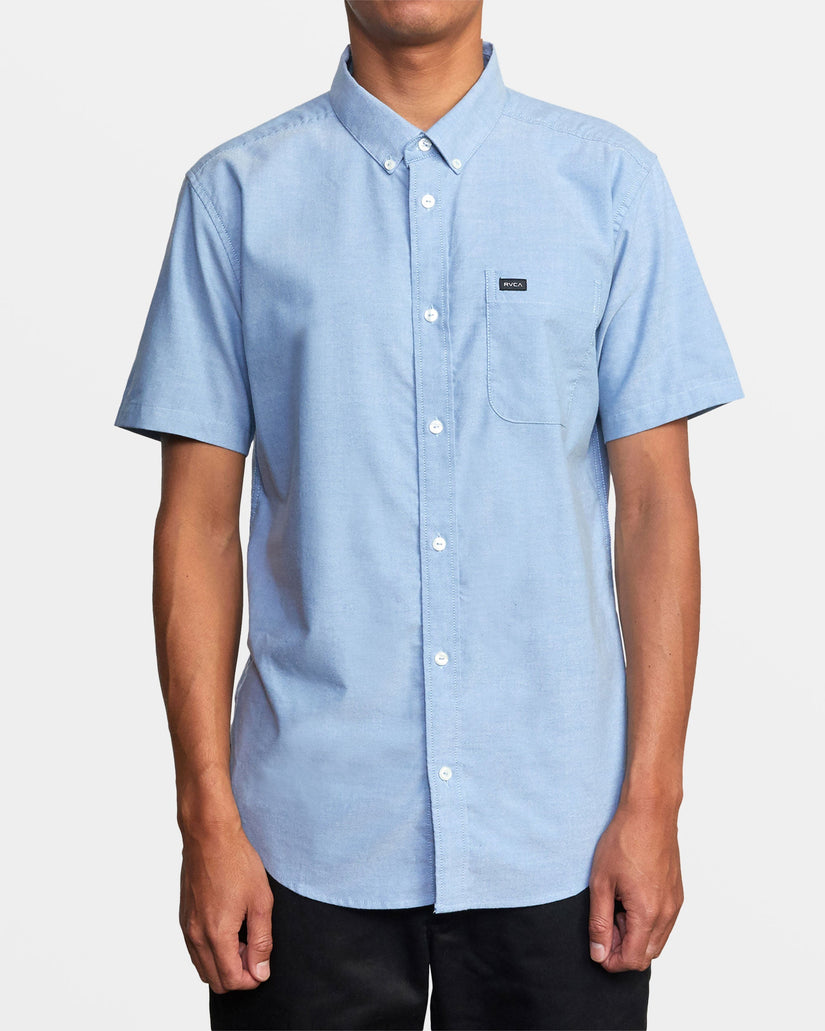 That'll Do Short Sleeve Shirt - Oxford Blue