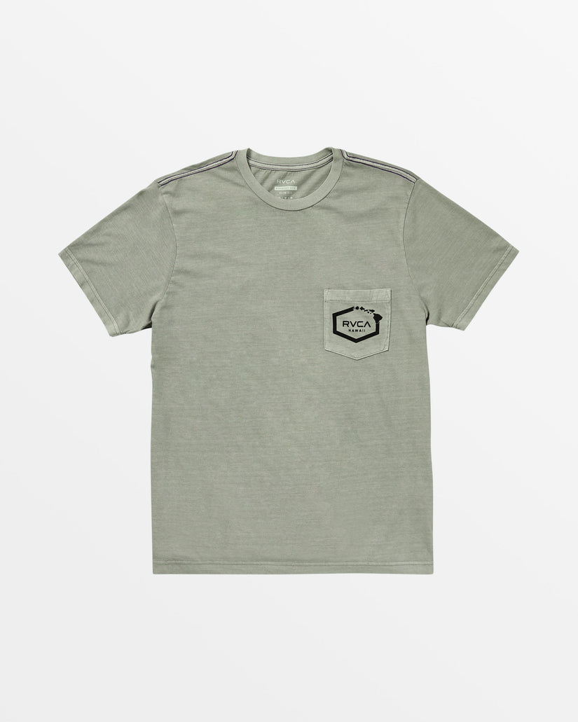 Hawaii Island Hex Pocket Tee - Monument