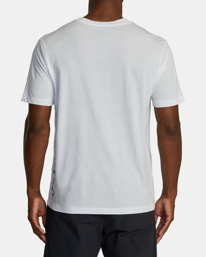 RVCA 2X Tee - White/Grass Green | RVCA