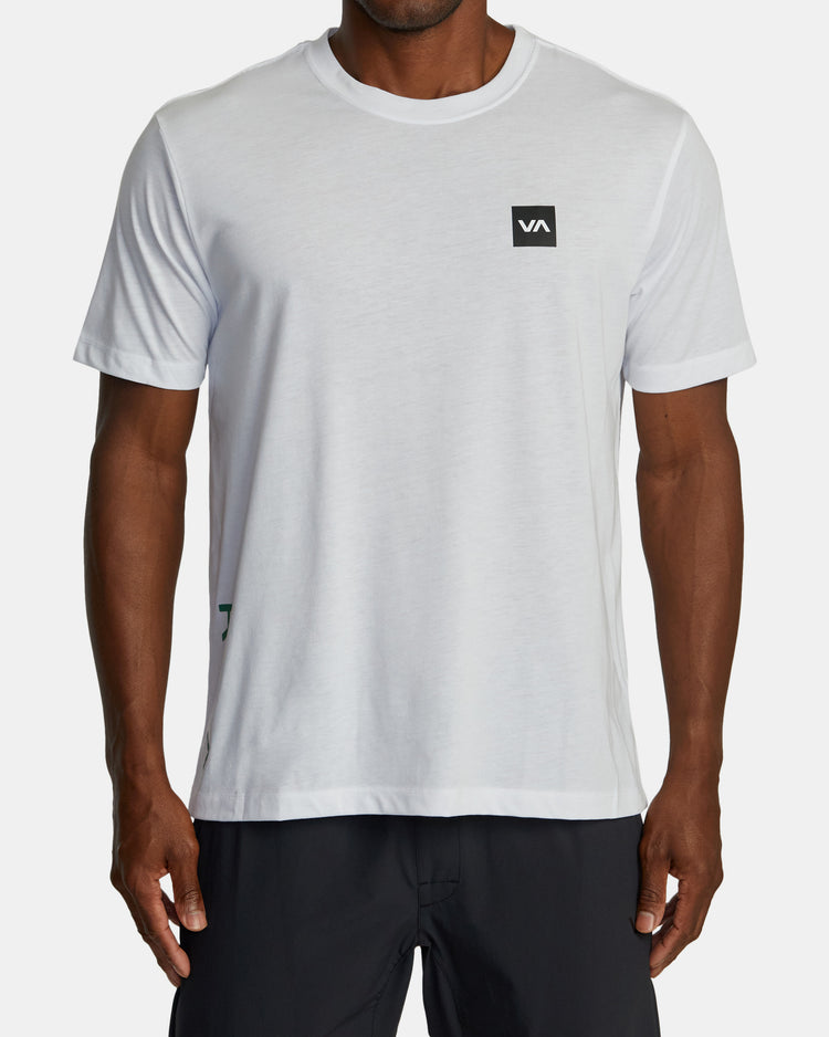 RVCA 2X Tee - White/Grass Green