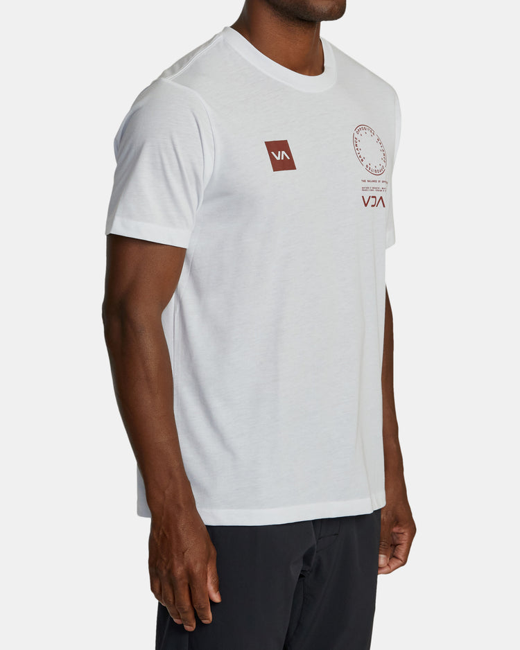 VA Mark Tee - White/Red Brick