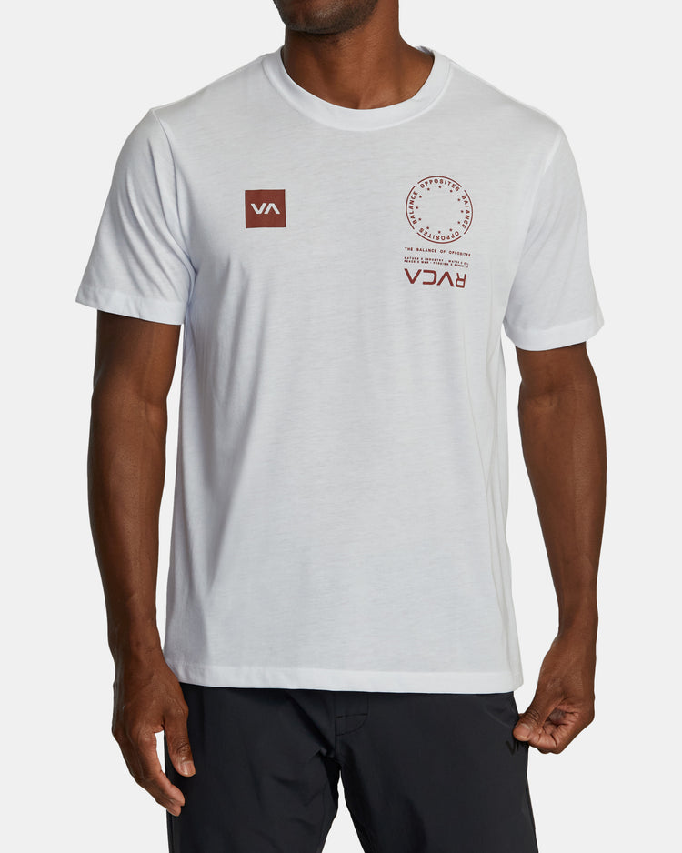 VA Mark Tee - White/Red Brick