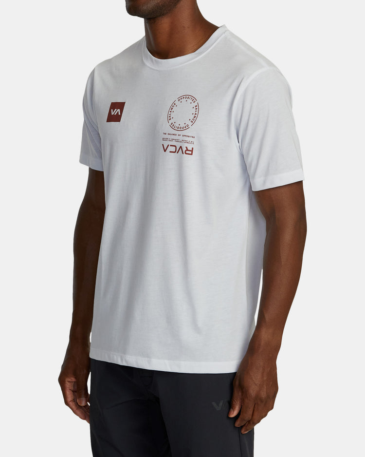 VA Mark Tee - White/Red Brick