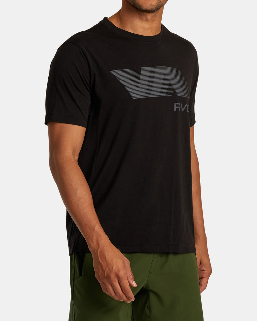 VA RVCA Blur Tee - Black 2